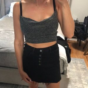Cowl crop top